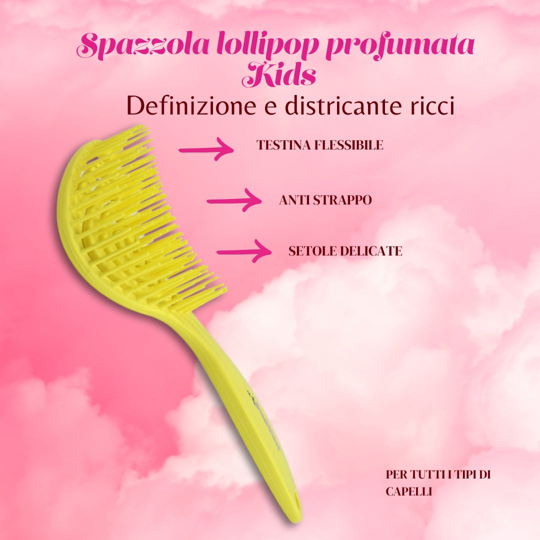 Kids Lollipop Scented Brush - Curl Definition and Detangling