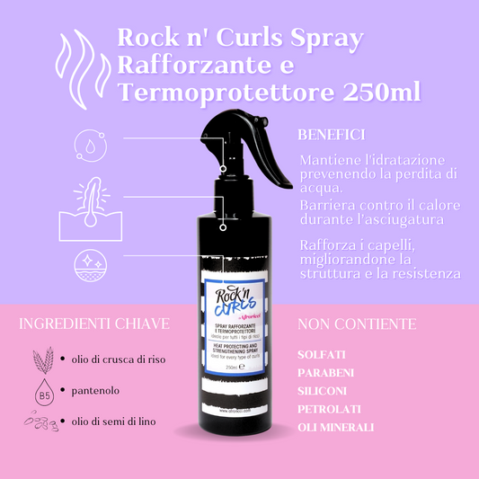 Rock n' Curls Spray Rafforzante e Termoprotettore 250ml