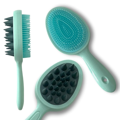 2 in 1 Tangle Massager kids - colore verde acqua