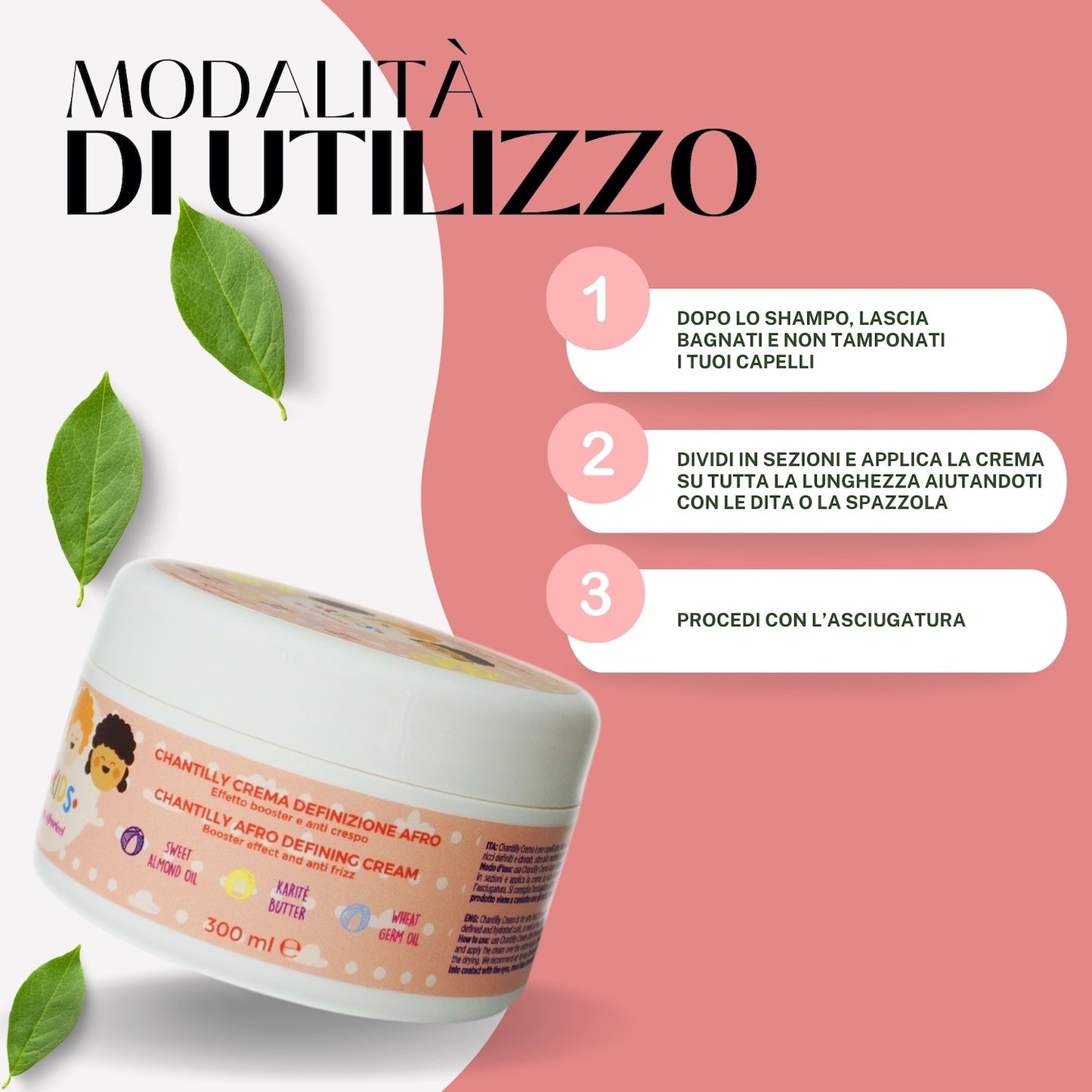 AfroRicci Kids Chantilly Crema Definizione Afro 300 ml