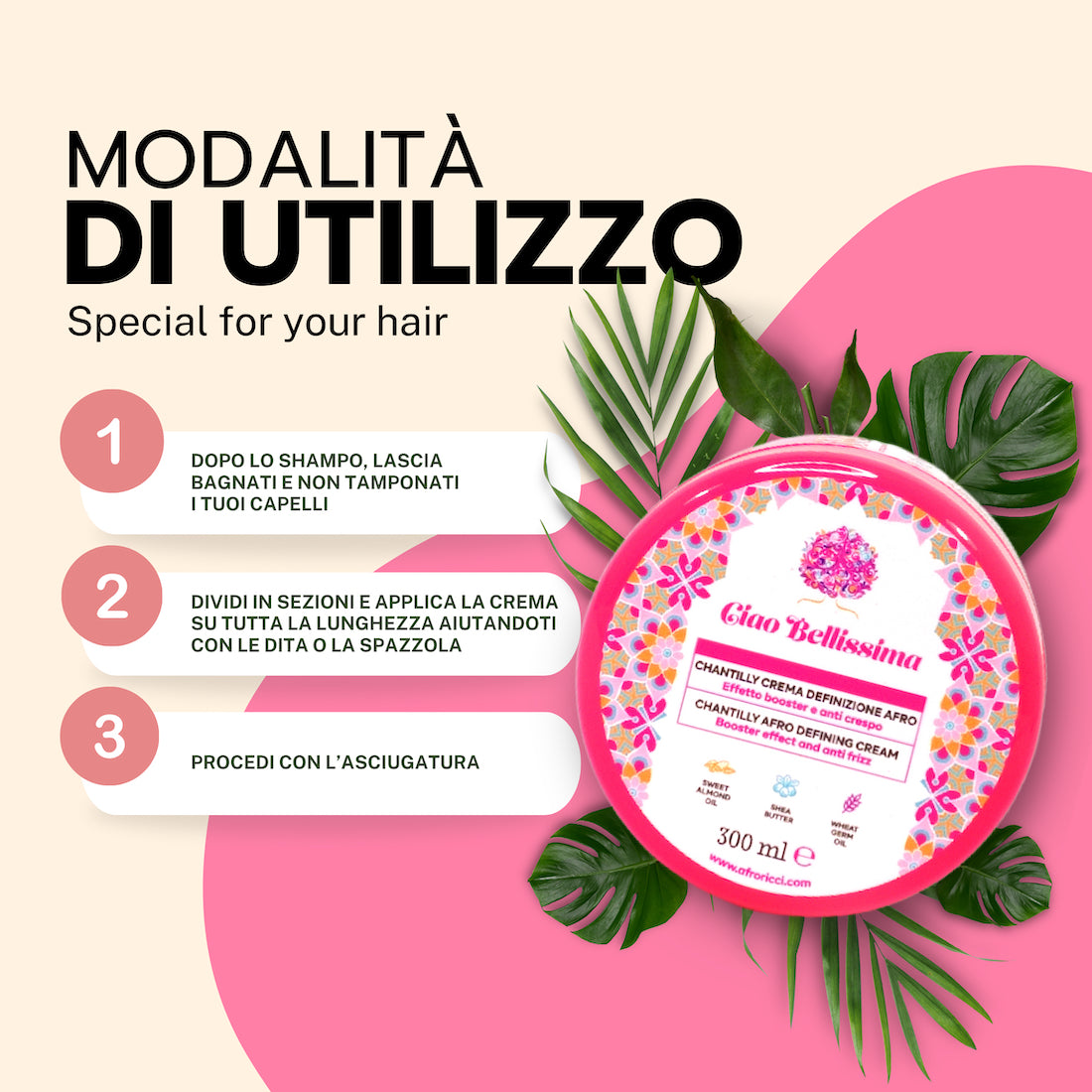 Ciao Bellissima Chantilly Crema Definizione Afro 300ml