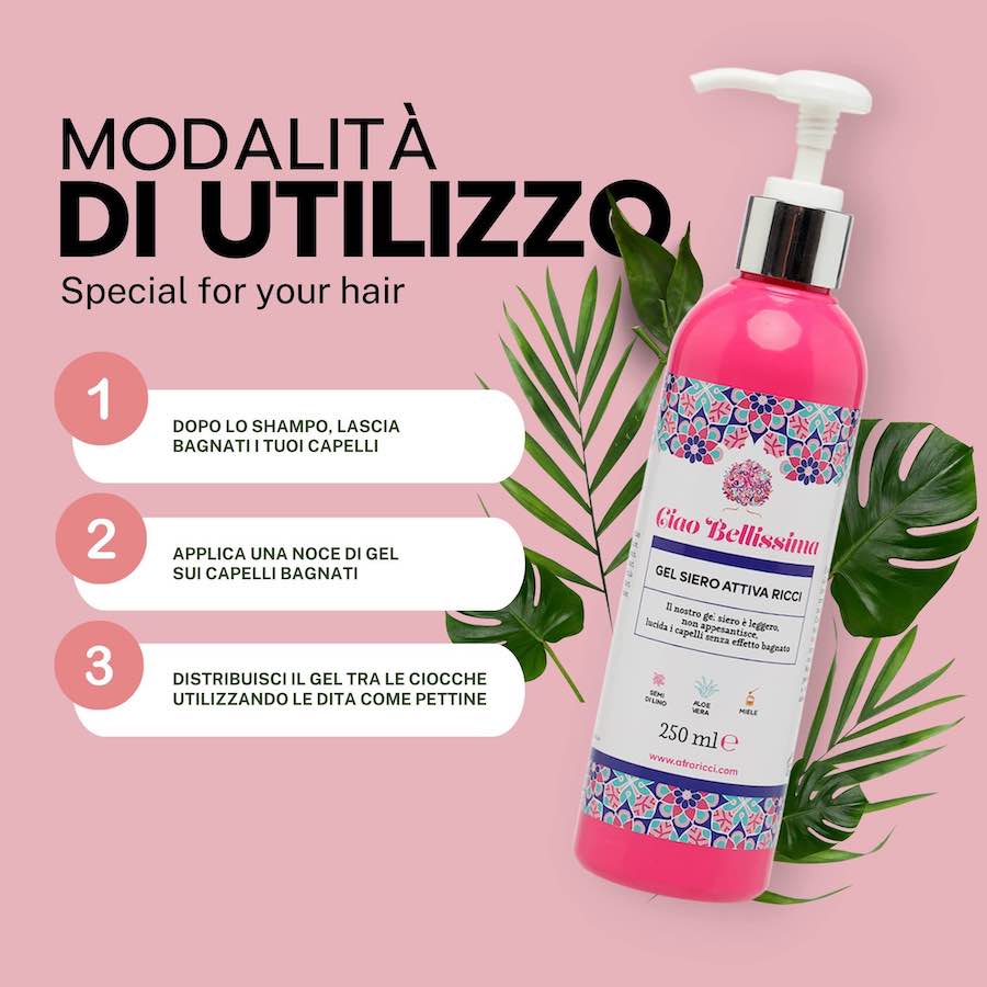 Ciao Bellissima Gel Siero Attiva Ricci 250 ml