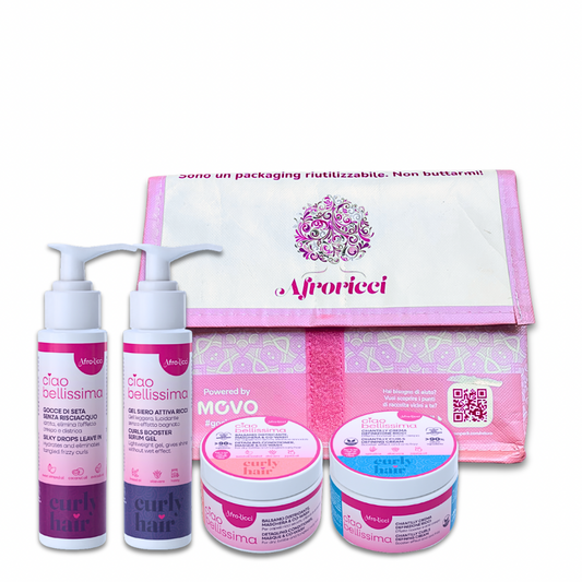TRAVEL & TESTER kit per capelli ricci