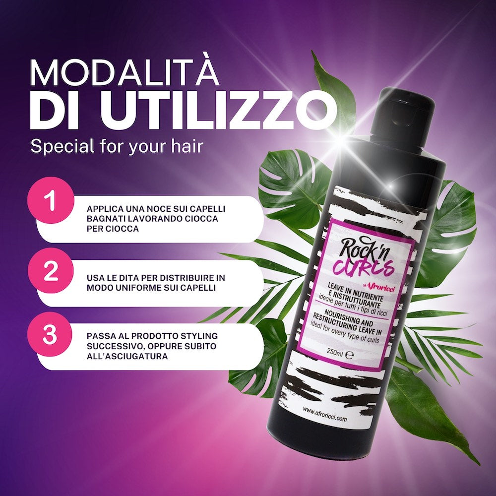 Rock 'n' Curls Leave In Nutriente e Ristrutturante 250 ml