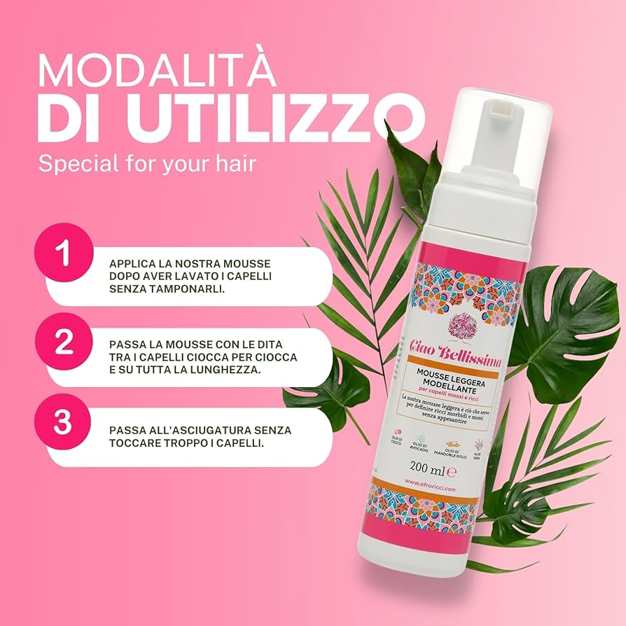 Ciao Bellissima Mousse Modellante Per Ricci 200 ml